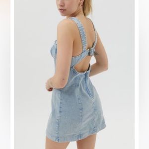 NWOT Urban Outfitters Denim Cut Out Mini Dress. Never Worn.